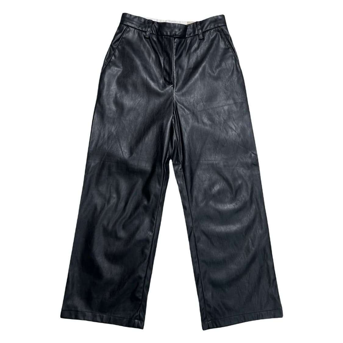 마뗑킴 페이크 레더 팬츠 블랙 OS 상품이미지1