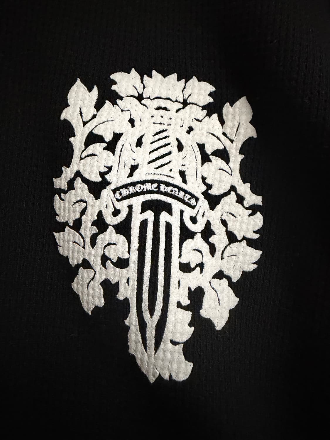 크롬하츠 대거 와플 써멀 롱슬리브 블랙 XXL 상품이미지5