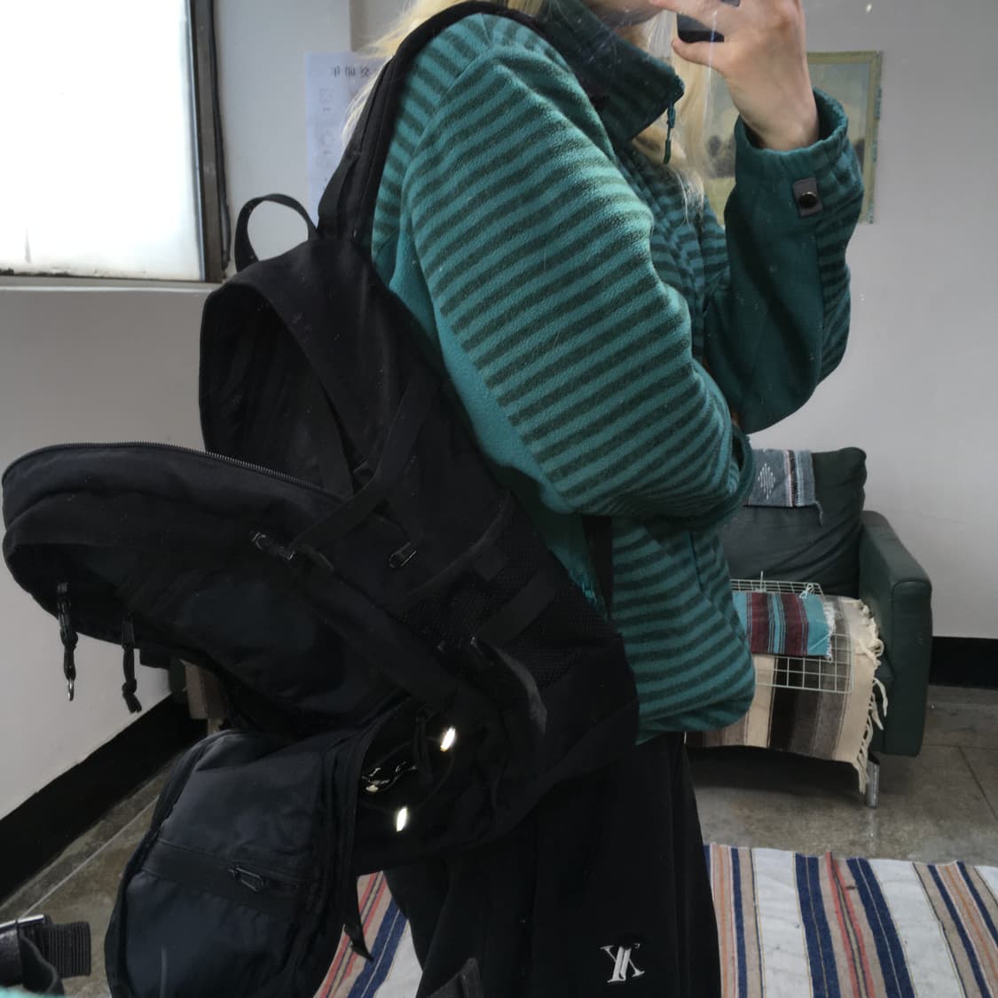 투티/0379 COVERNAT 백팩 뉴 어센틱로고 크로스 스카치 스트링 상품이미지1