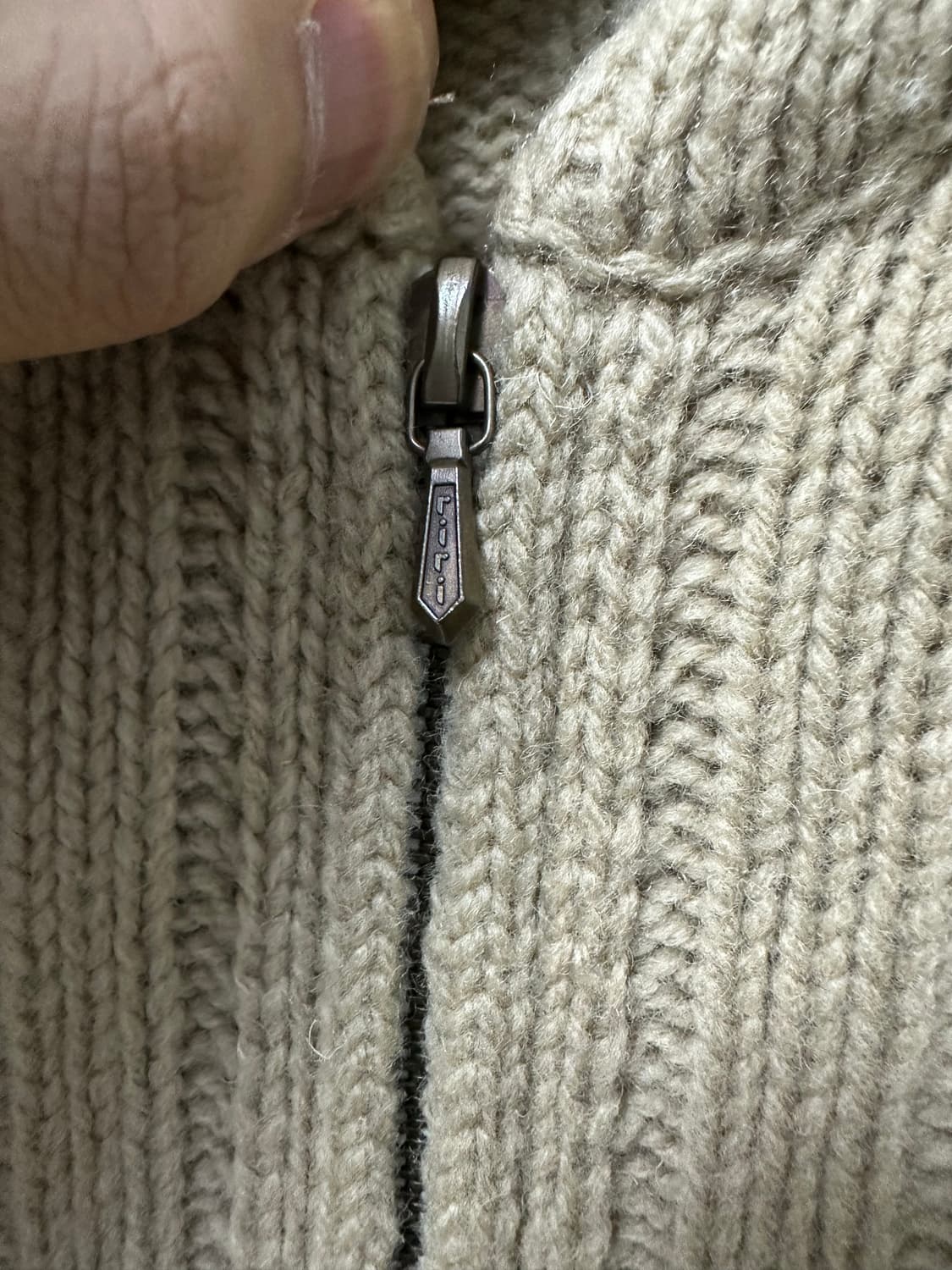 드리스반노튼 울 지퍼 니트 M 상품이미지5