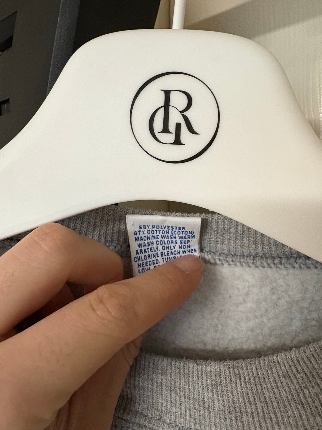 90s russell 그레이 스웻 XL 상품이미지3