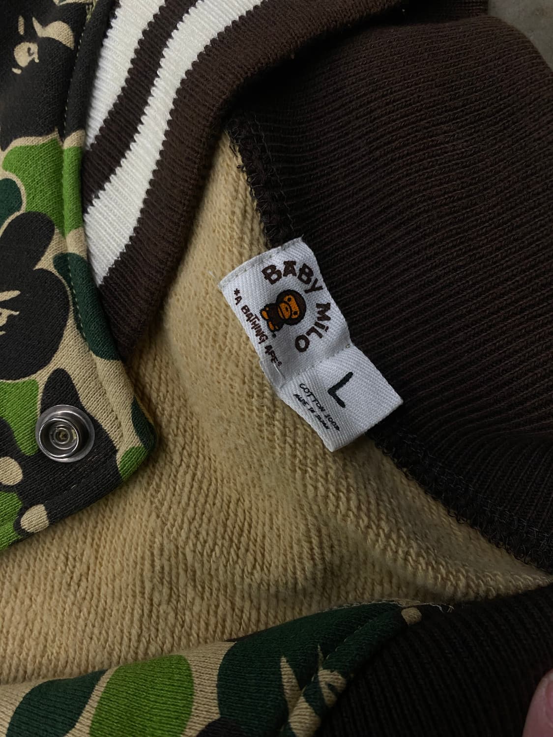 베이프 베이비마일로 바시티 L 상품이미지4