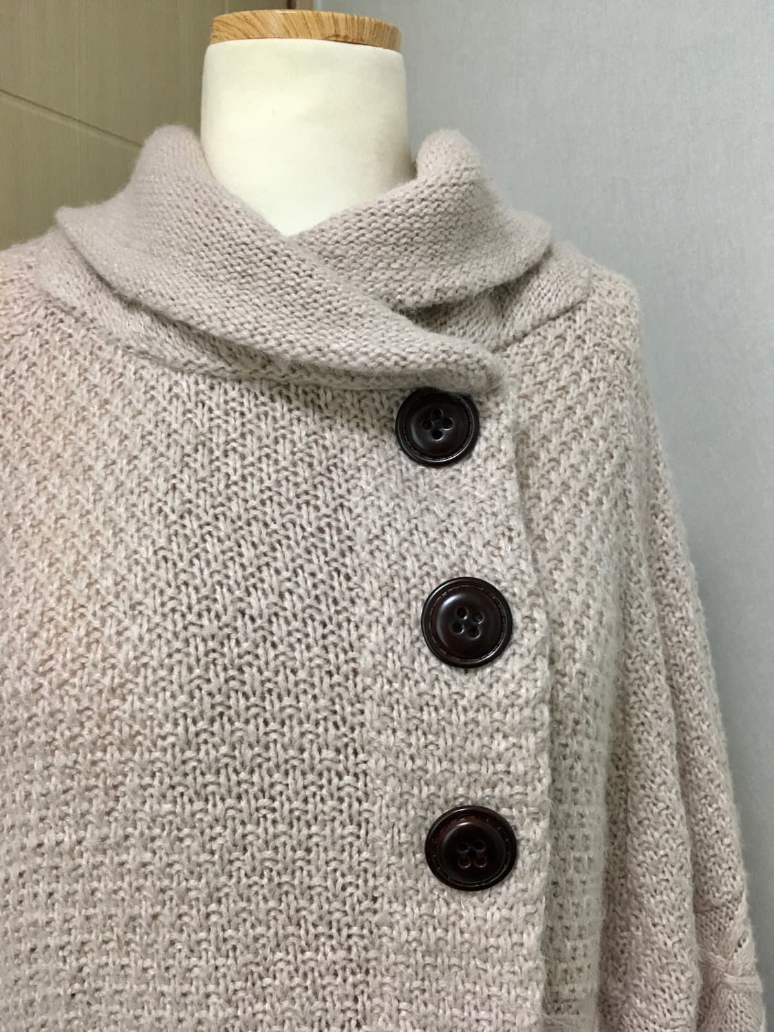 일본빈티지 사와코 베이지 케이프 모리걸 하구미 상품이미지3