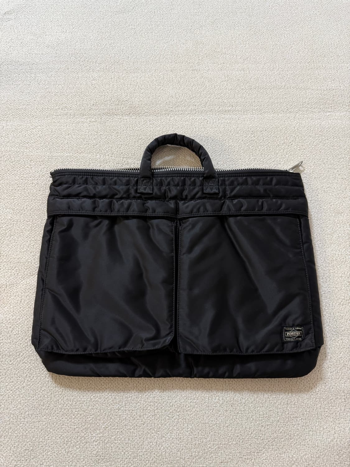(미사용급) PORTER 포터 탱커 숏 헬멧백 L 블랙 서류가방 상품이미지1