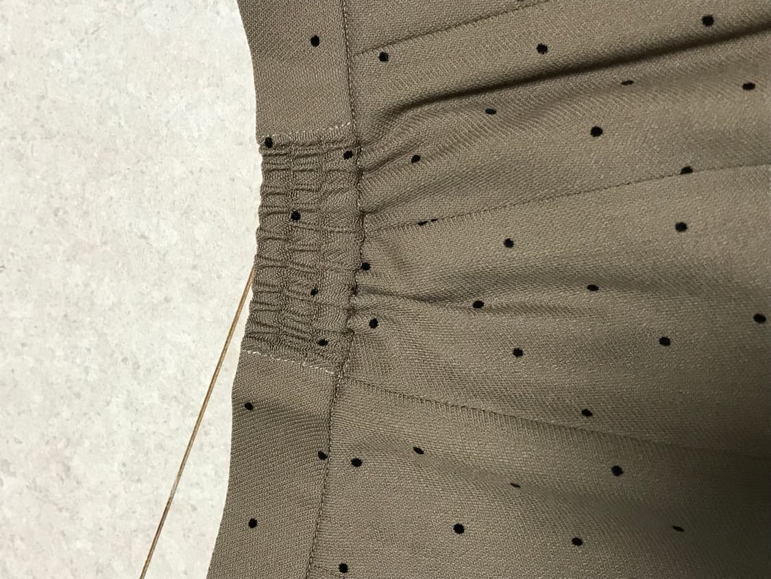 일본 빈티지 브라운 도트 스커트 상품이미지7