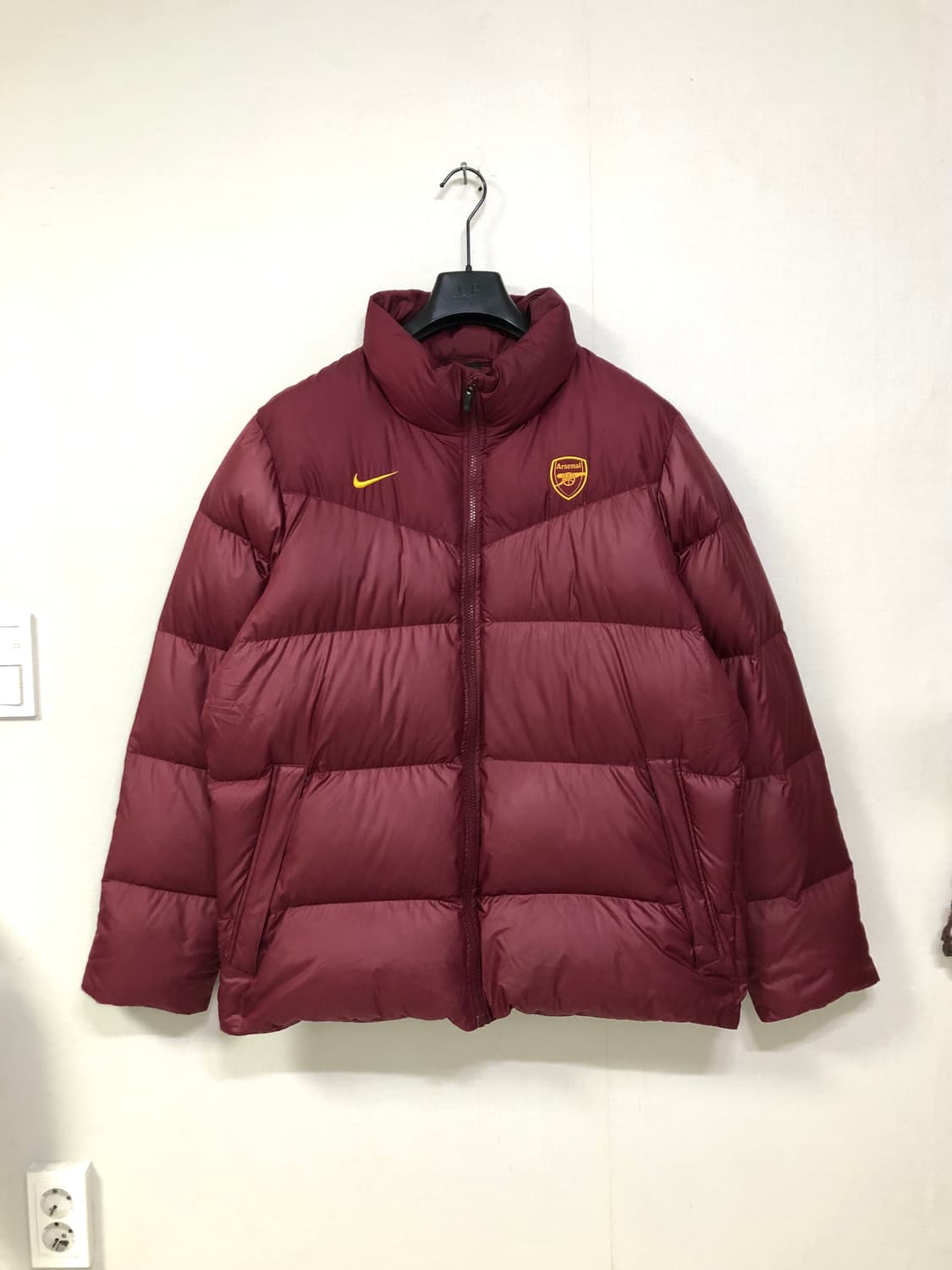 나이키 x 아스날 축구 덕다운 숏패딩 105(L) _ 버건디 상품이미지1