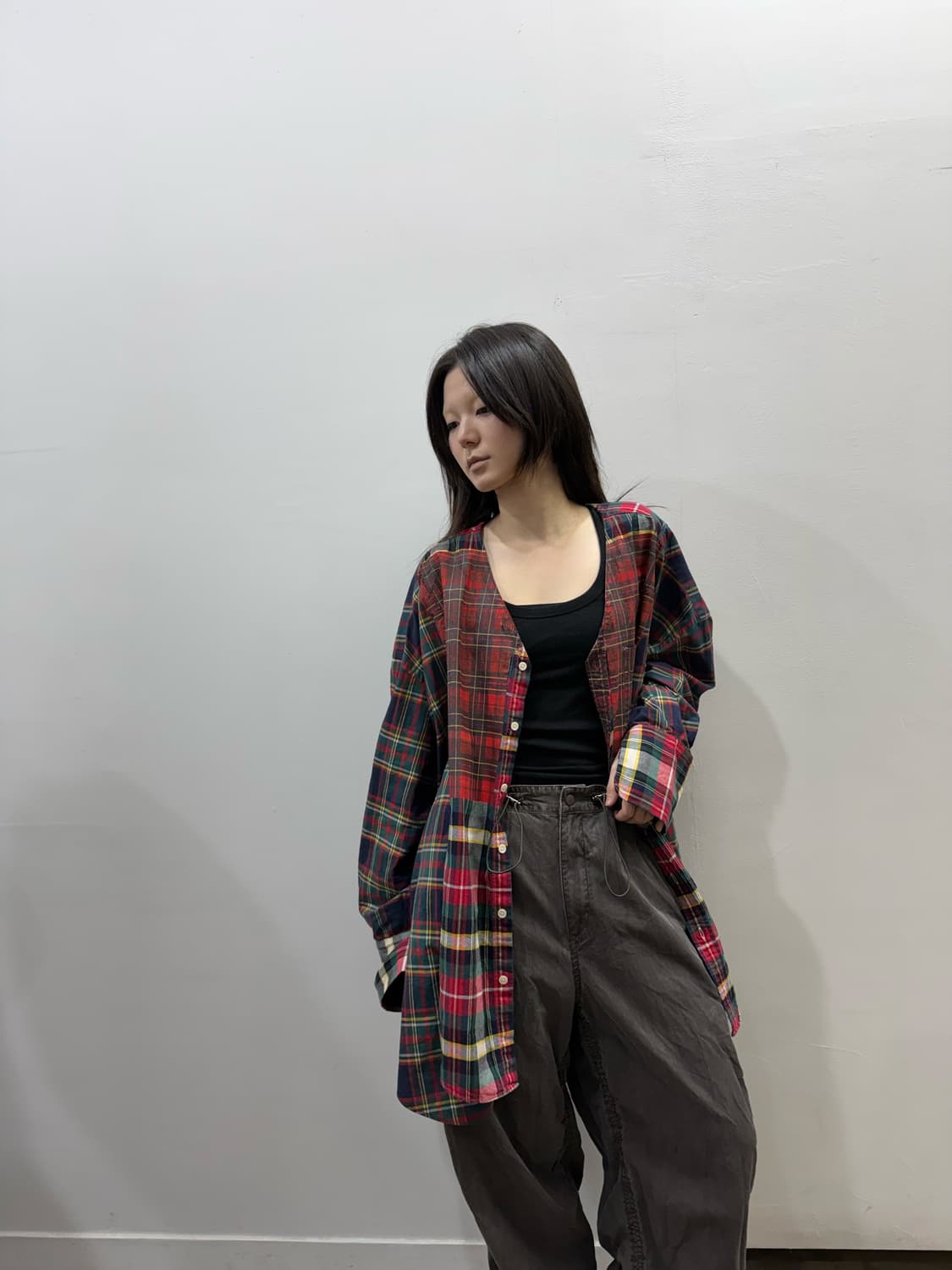 나나서카 패턴 오버핏 셔츠 상품이미지6