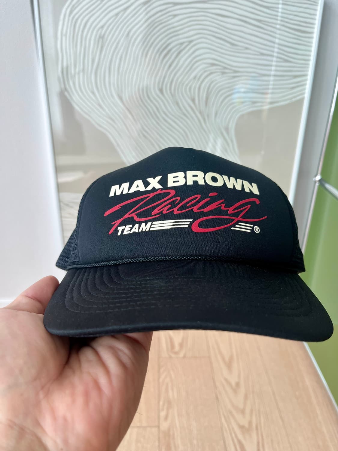 상태ss))듀테로 맥스브라운 Maxbrown RT Cap 모자 Black 상품이미지4