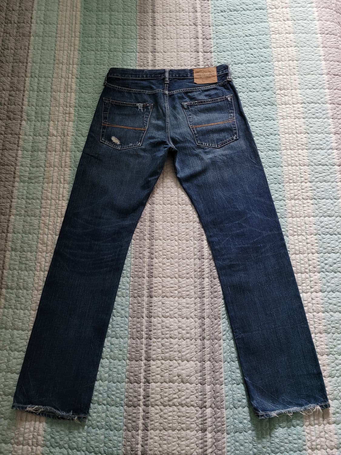 아베크롬비 렘선 슬림스트레이트 셀비지데님 탭32 실33사이즈 상품이미지8