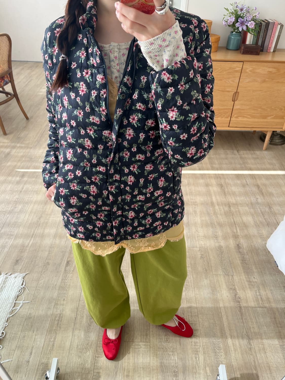 Vintage bloom puffer 상품이미지1