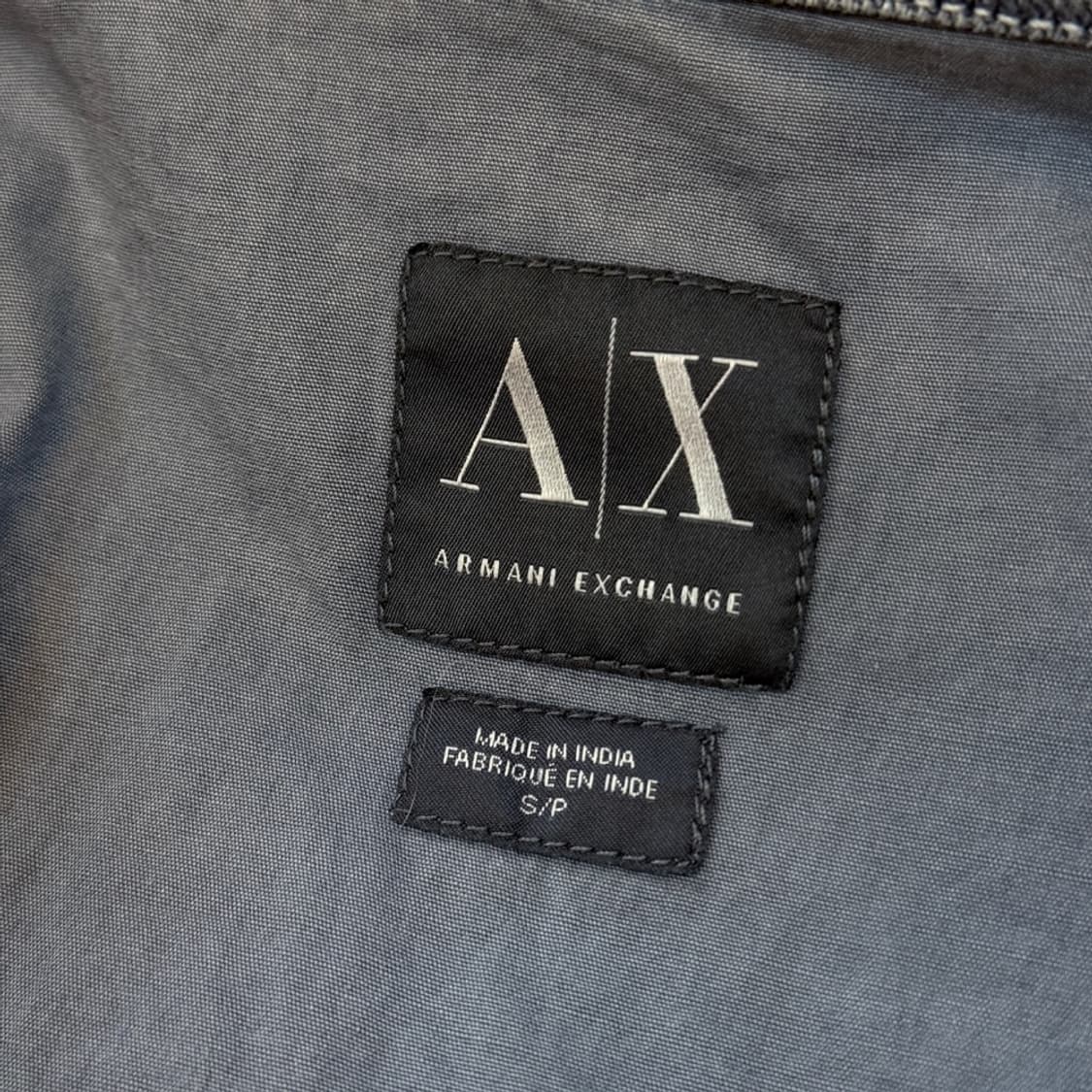아르마니 익스체인지 견장 투웨이 지퍼 자켓 S 그레이 상품이미지5