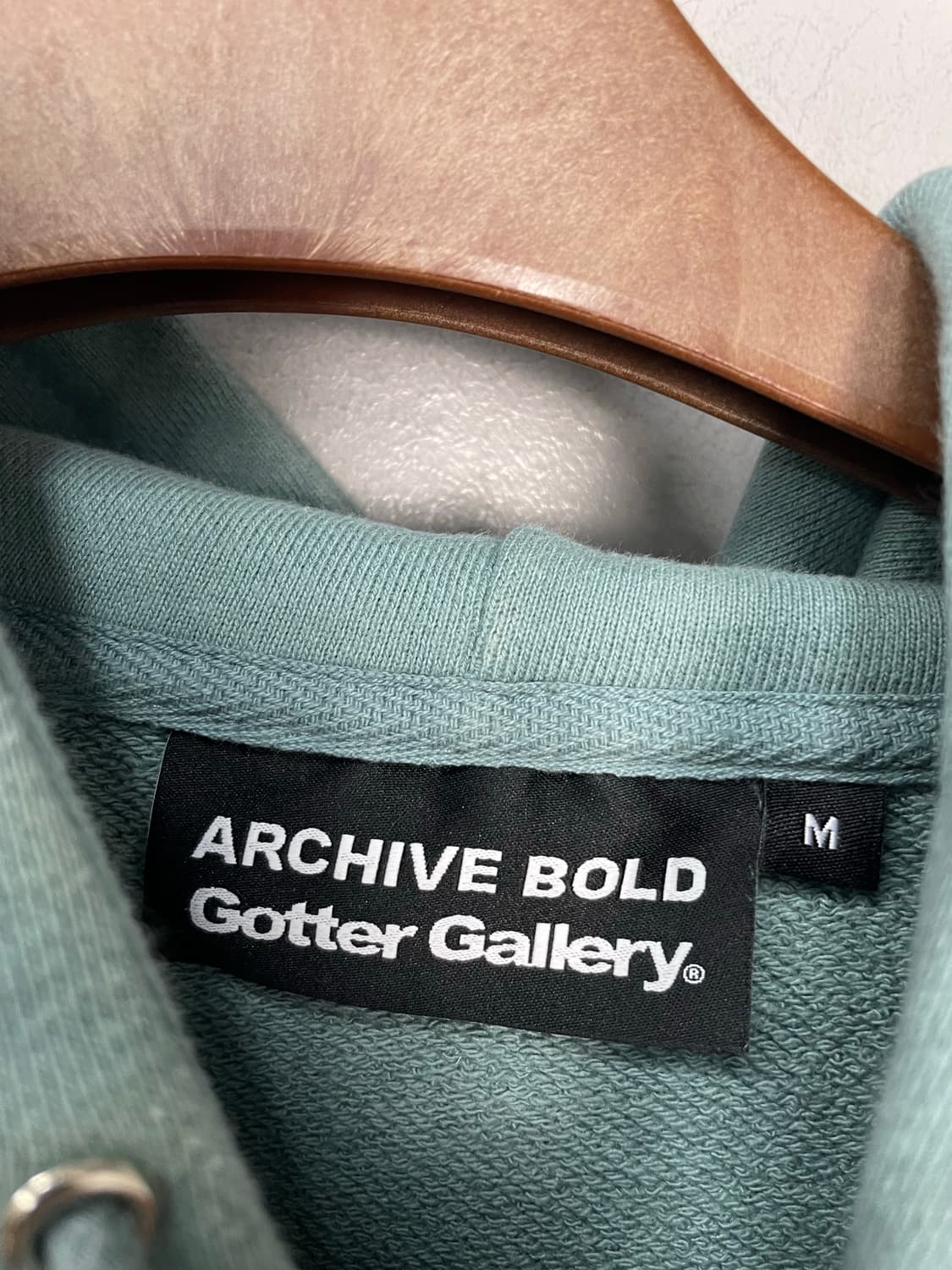 아카이브 볼드 x 가터 갤러리 SAY NO 후드티 H1741 상품이미지7