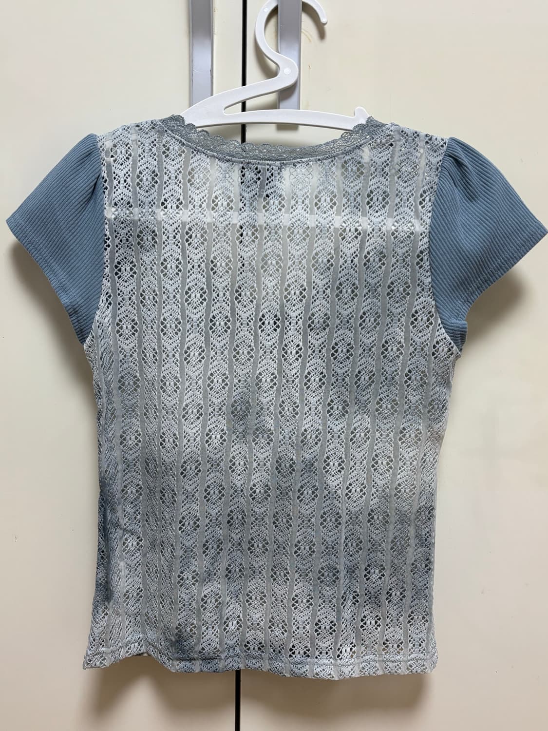 노피셜노피스 타이다이 유 넥 탑 블루 상품이미지2