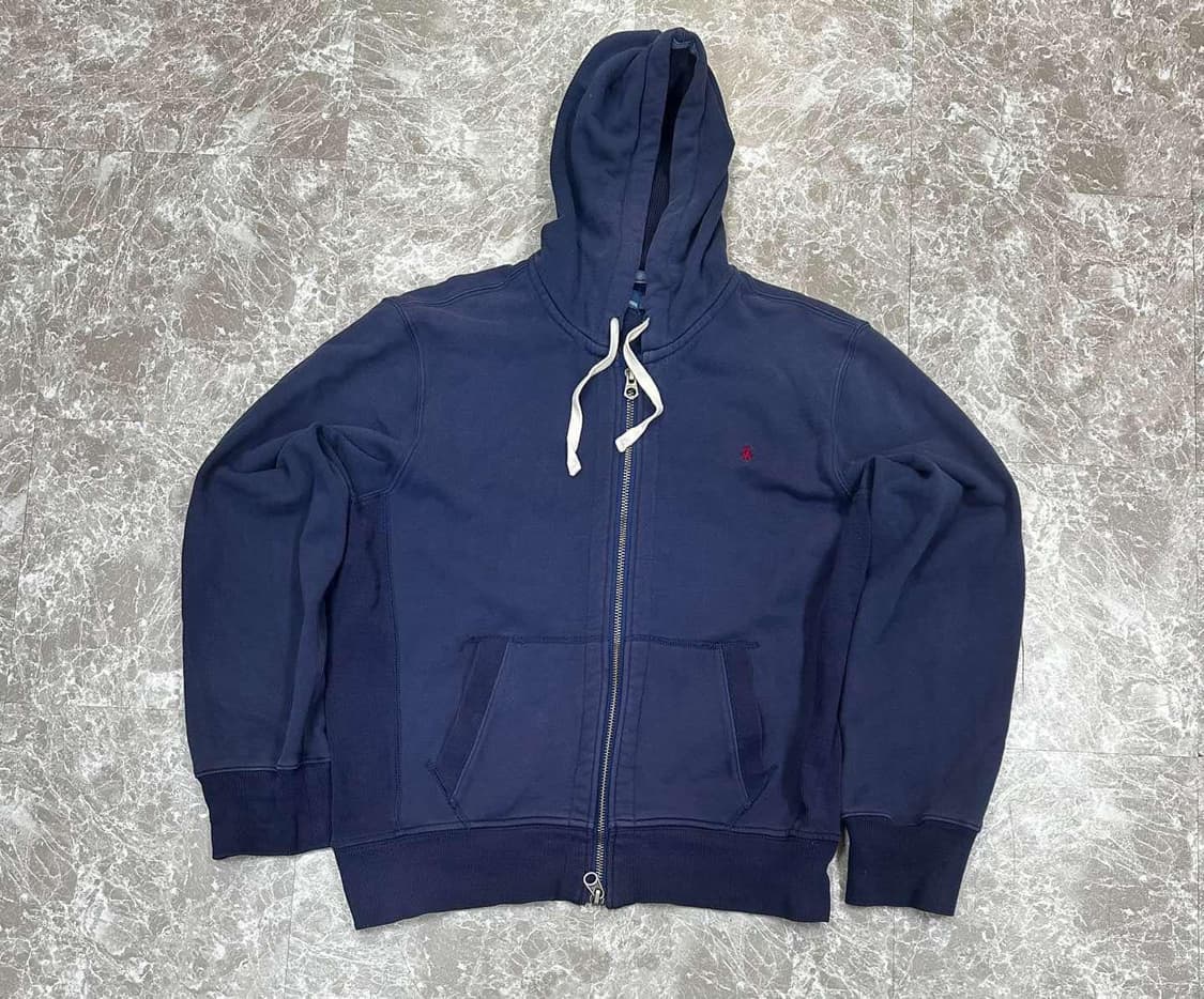폴로 랄프로렌 00s 써멀 와플 맨즈라인 네이비 후드집업(L) 상품이미지2