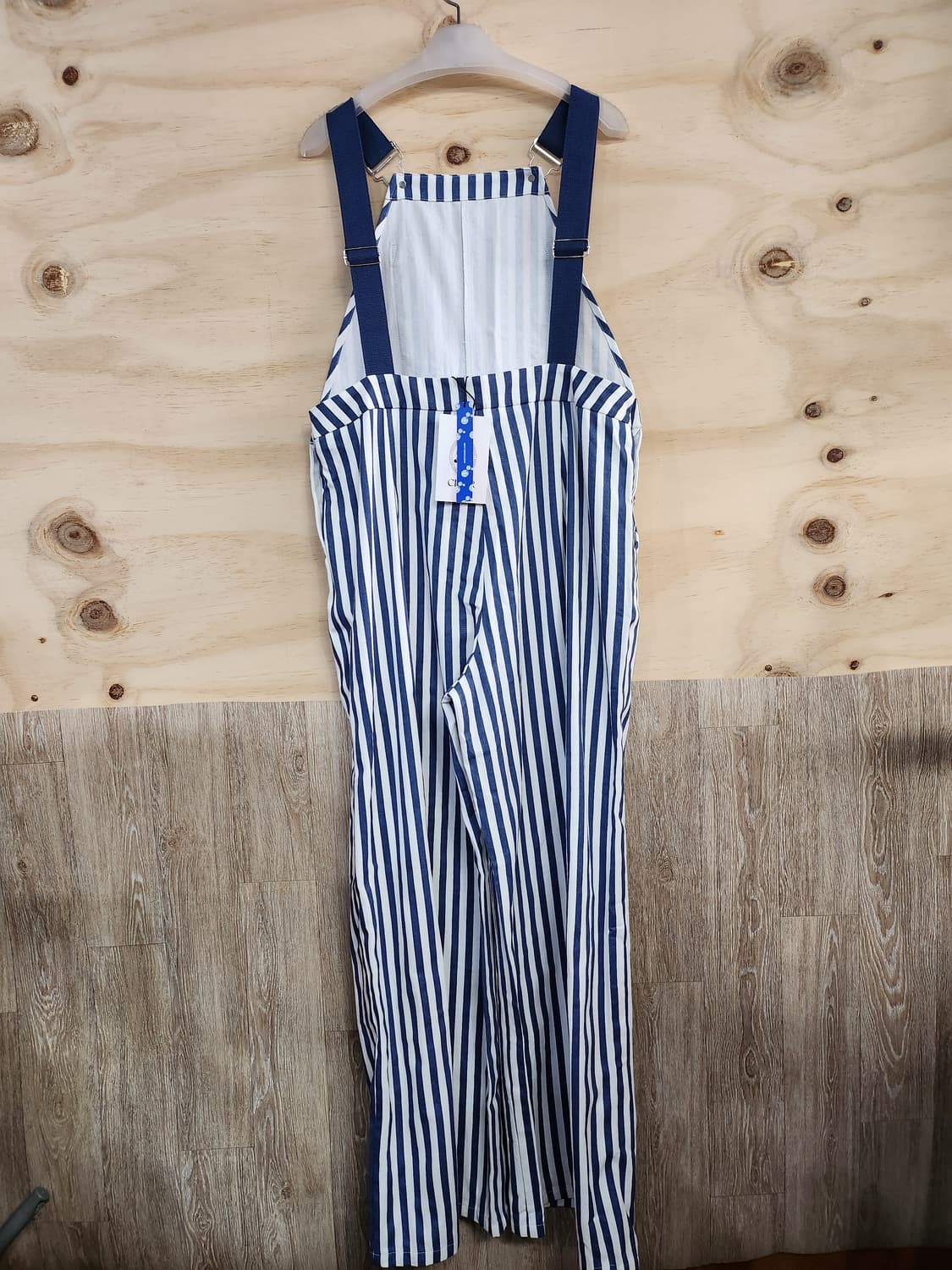 1037) 사이다 CIDER 스트라이프 멜빵 바지 상품이미지2