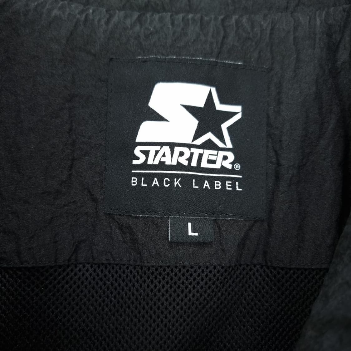 [스타터] 오버핏 반팔 바람막이 자켓 블랙 M20306 상품이미지10