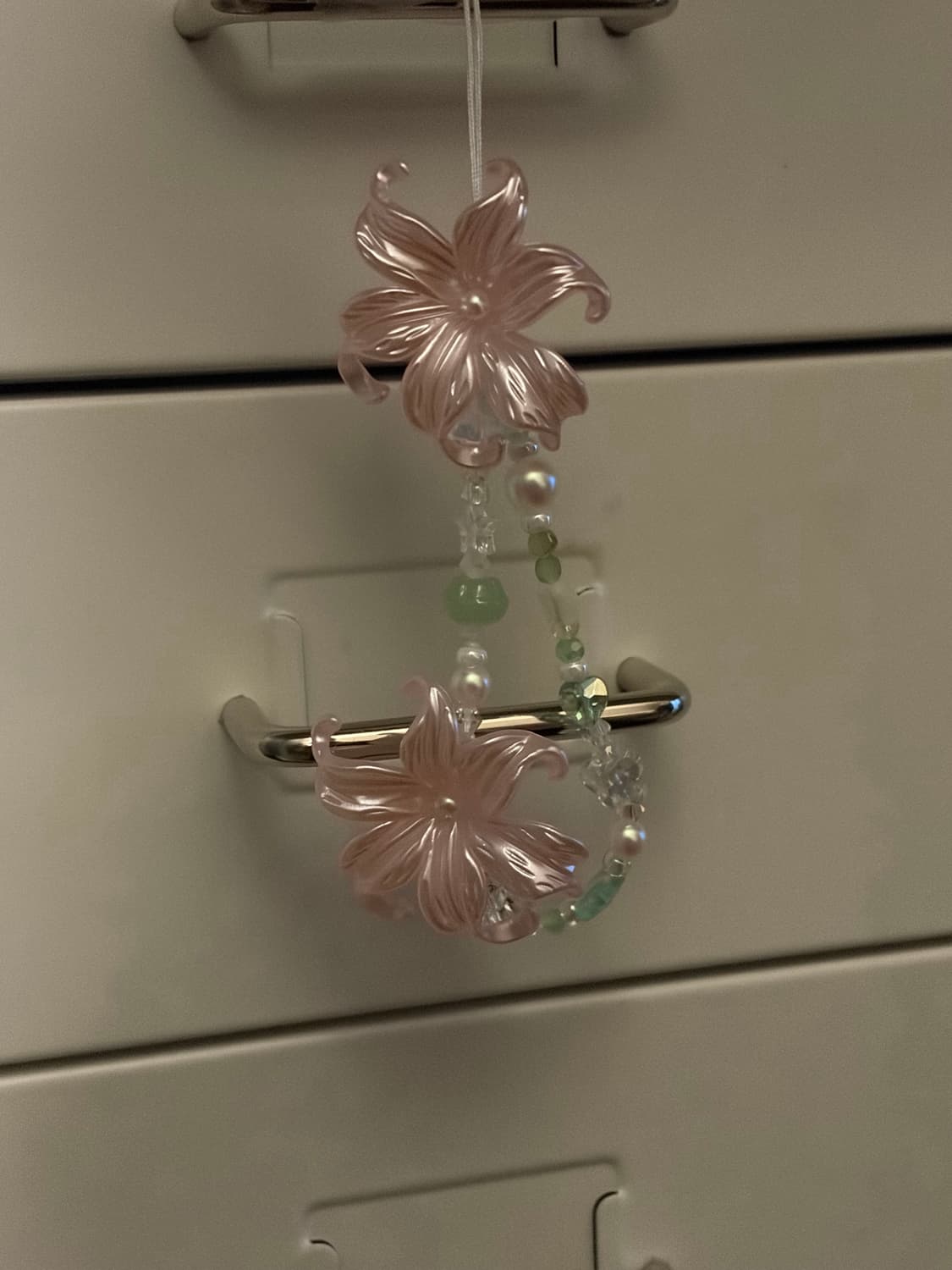 Double Pink lily keyring. handmade 상품이미지2