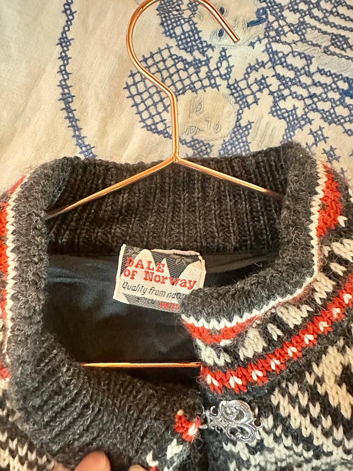 유럽 빈티지 노르딕 정통스웨터 가디건 by Dale of Norway 상품이미지5