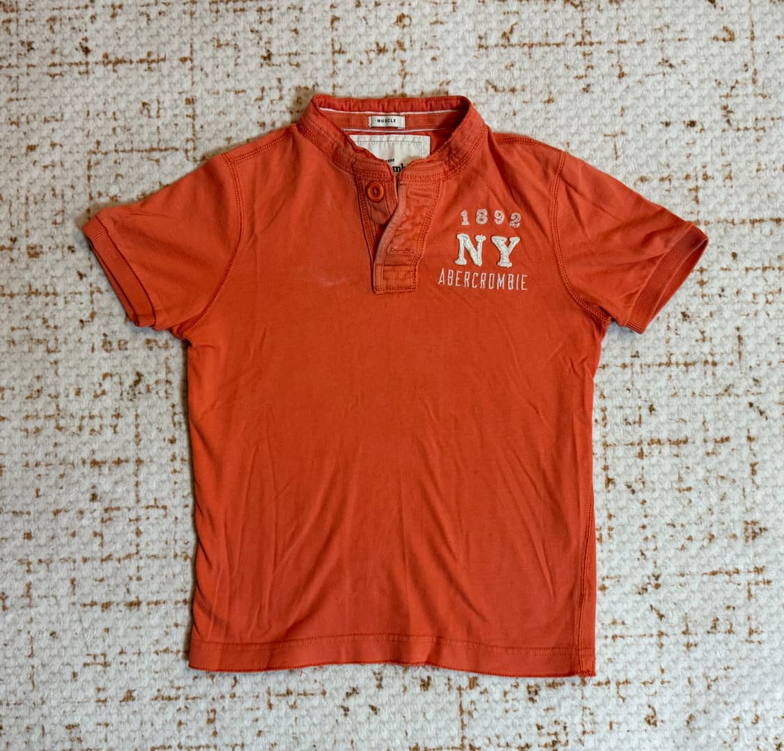 아베크롬비 오렌지 딱붙 반팔 S 상품이미지1