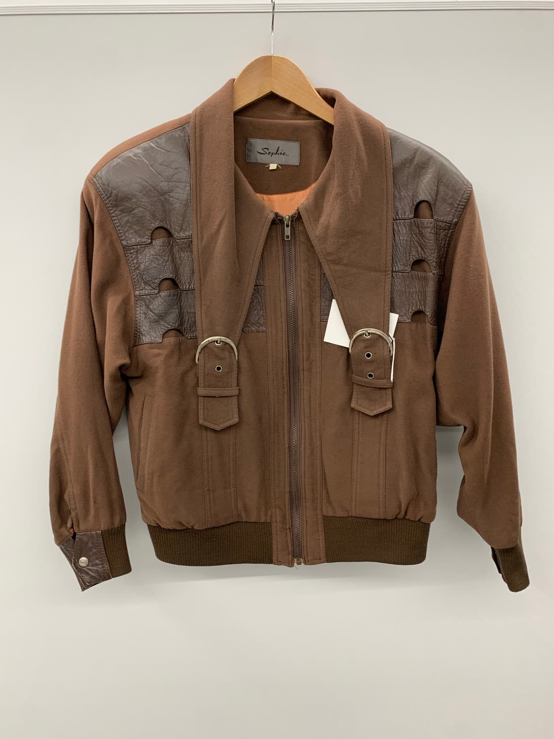 Jp 레더 울 믹스 트렌스폼 봄버 상품이미지6