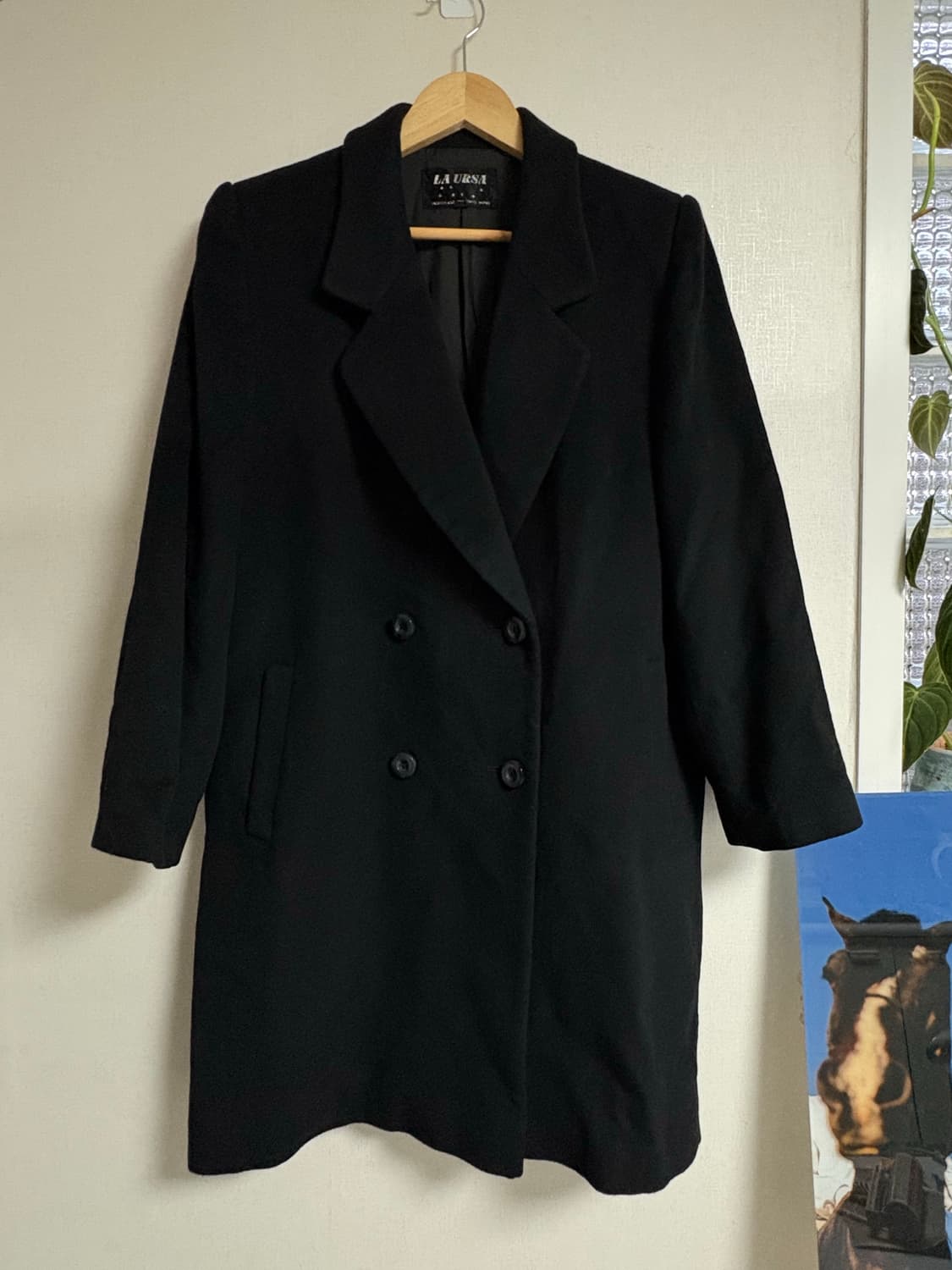 일본 캐시미어 블랙 코트 상품이미지1