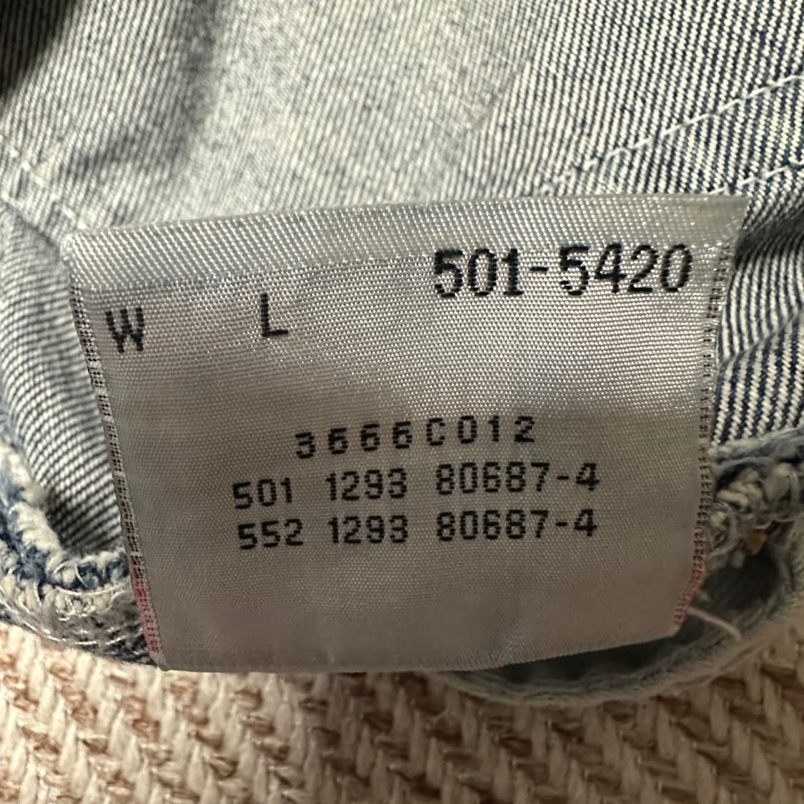 LEVI'S 501 90's usa made denim pants 상품이미지6