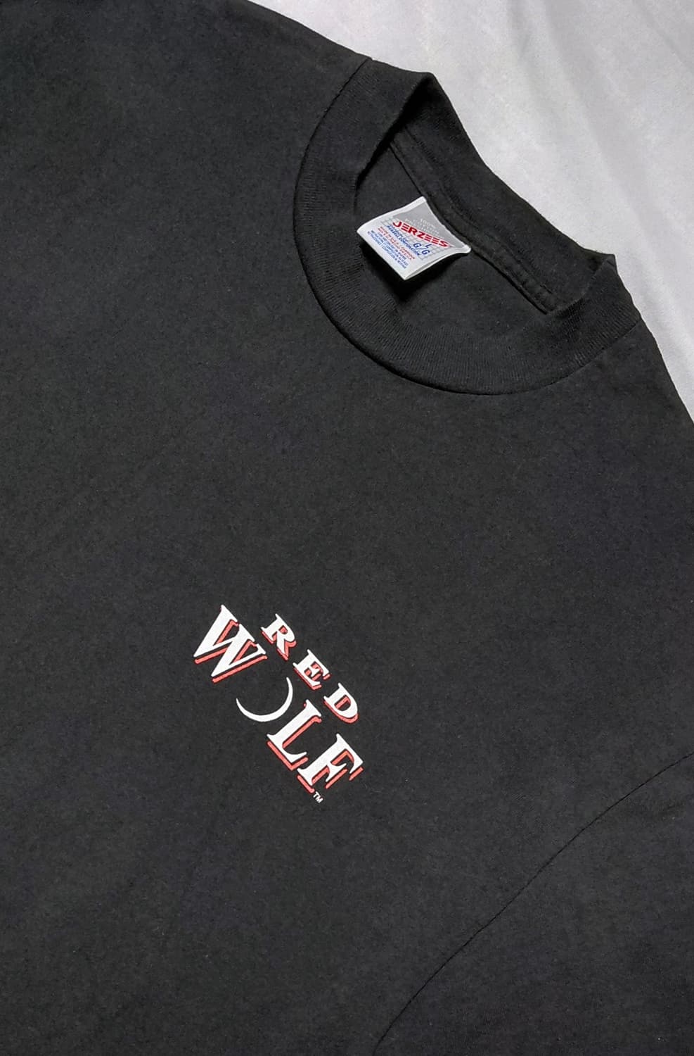 [L] 90년대 미국산 저지스 올드태그 Red Wolf 반팔티 상품이미지3