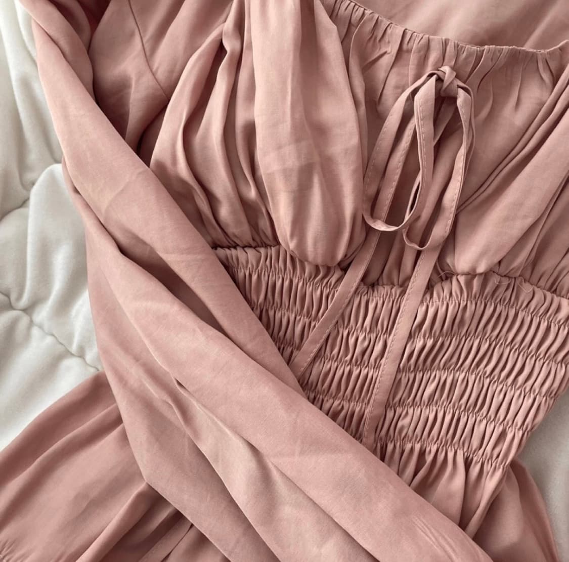 유영 youyong 페어리 프릴 블라우스 핑크 상품이미지3