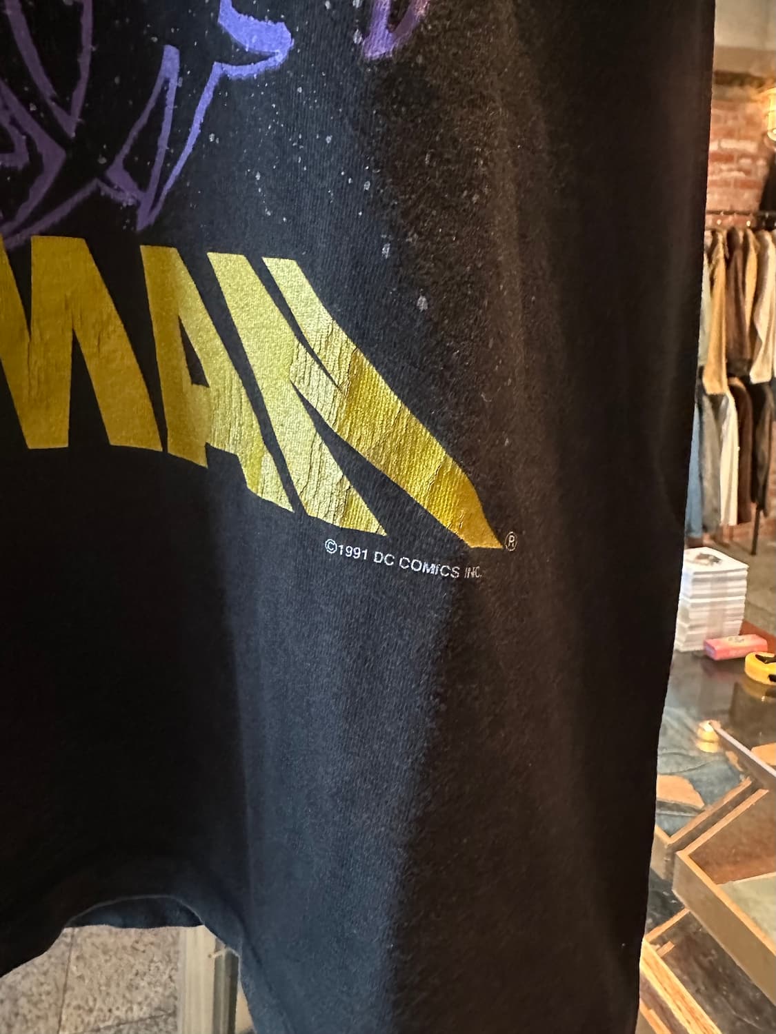 90s USA DC COMICS 빈티지 베트맨 티셔츠 상품이미지4