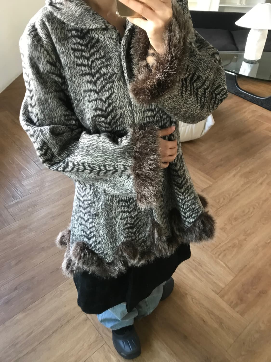  vintage pattern fur coat 상품이미지4