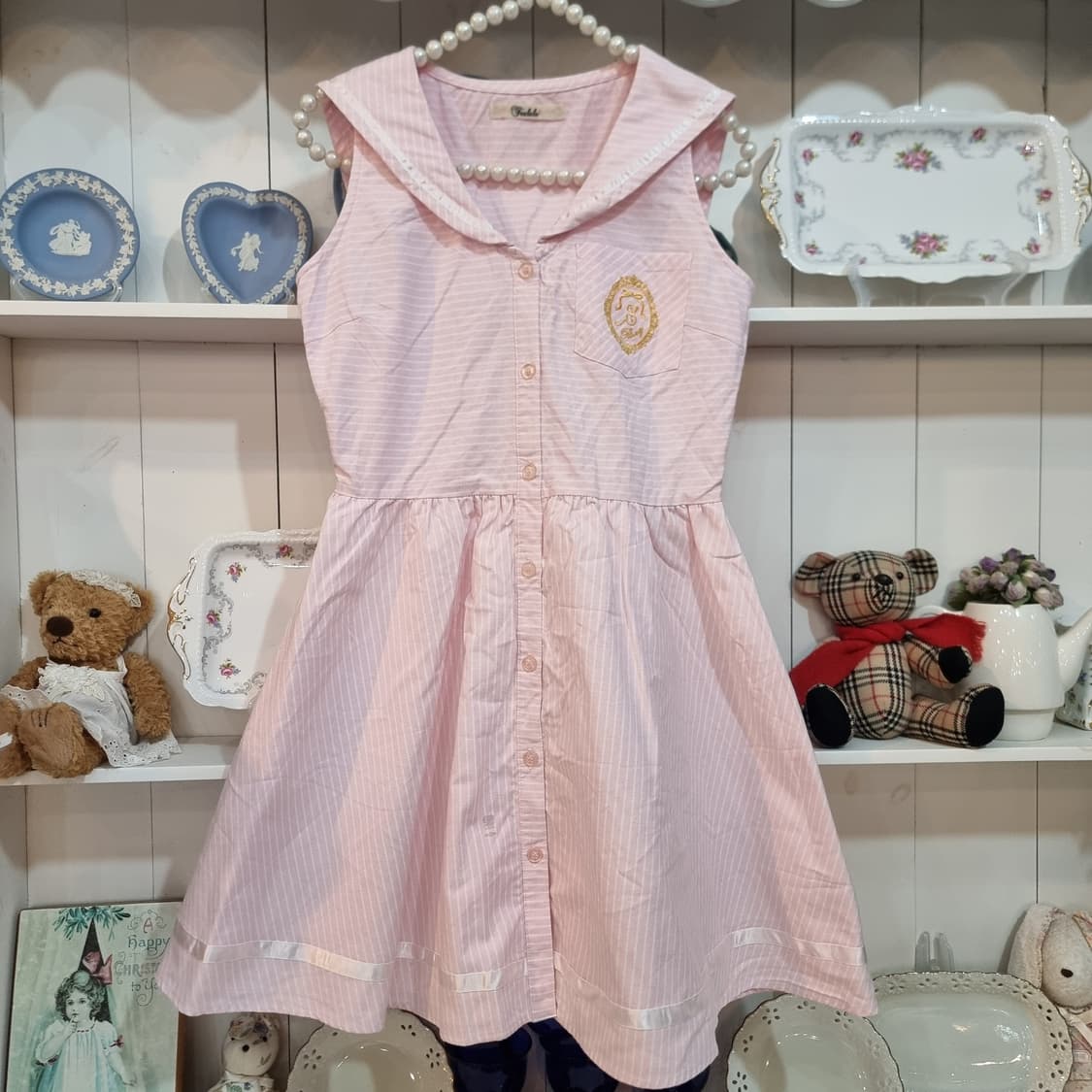 트랄라라(Tralala) 딸기우유 세일러 원피스 상품이미지1