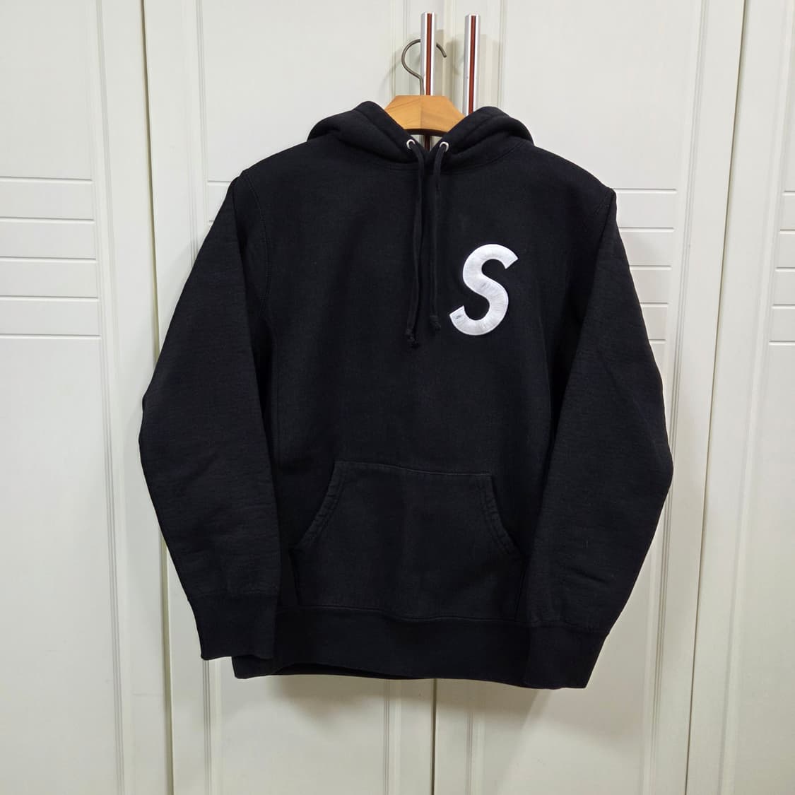 [m] 슈프림 S 로고 후드 블랙 supreme s logo black 상품이미지1