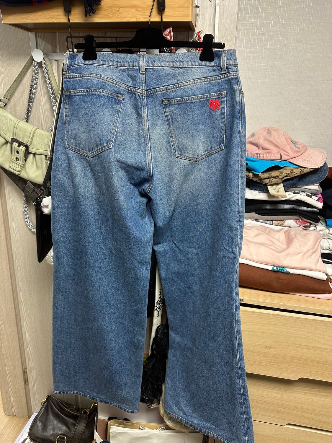 molly goddard 와이드레그 플라워 데님 상품이미지6