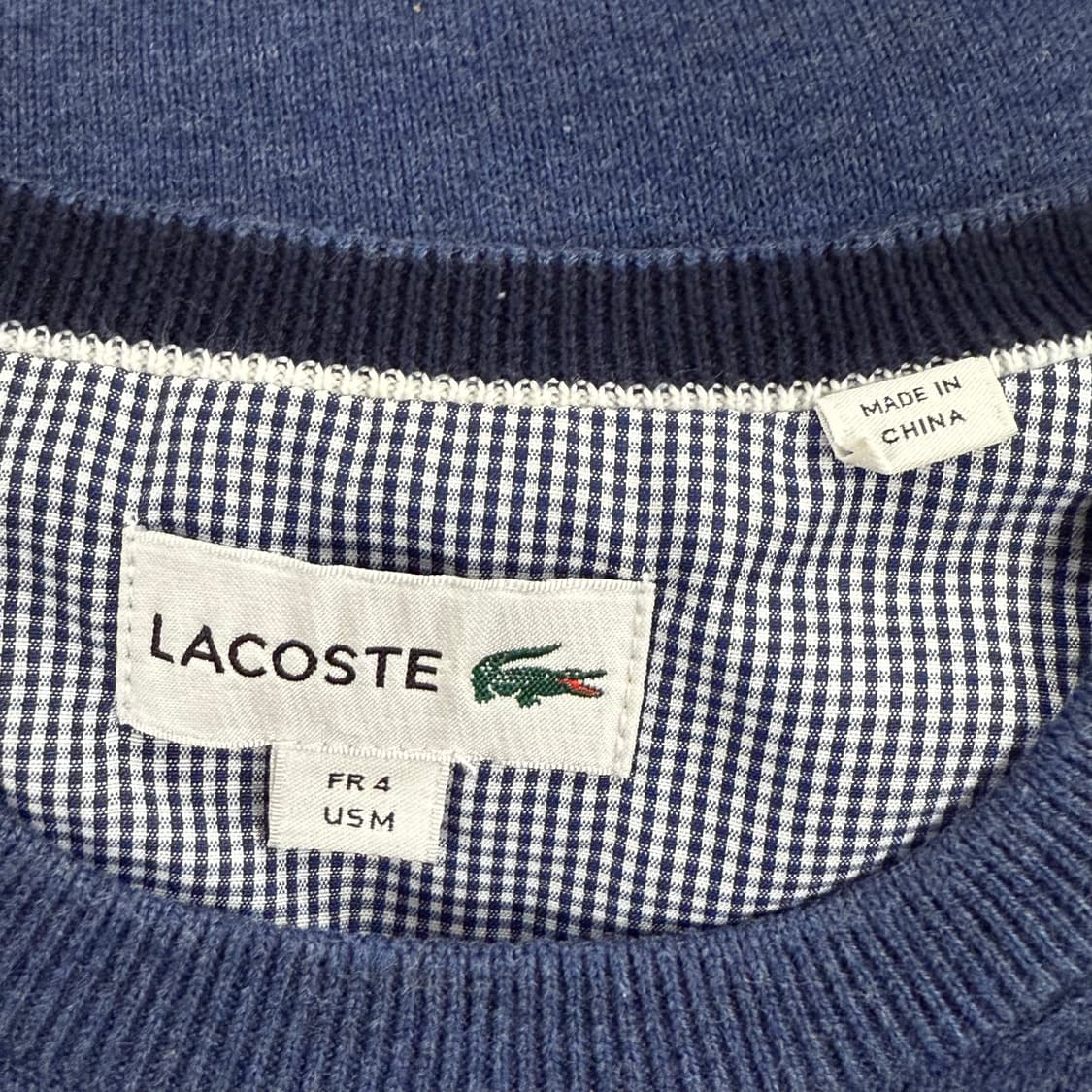 [정품/M] 라코스테 네이비 니트 스웨터 b14 상품이미지5