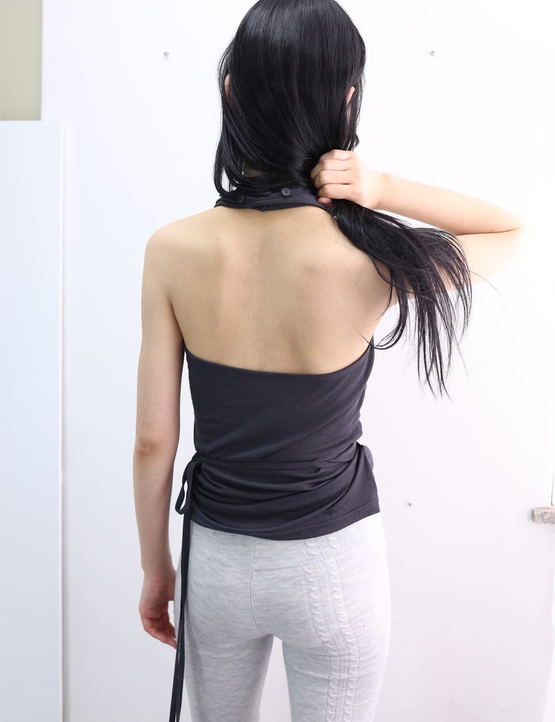 [S] 울리카상투스 홀터 랩 슬리브리스 상품이미지6