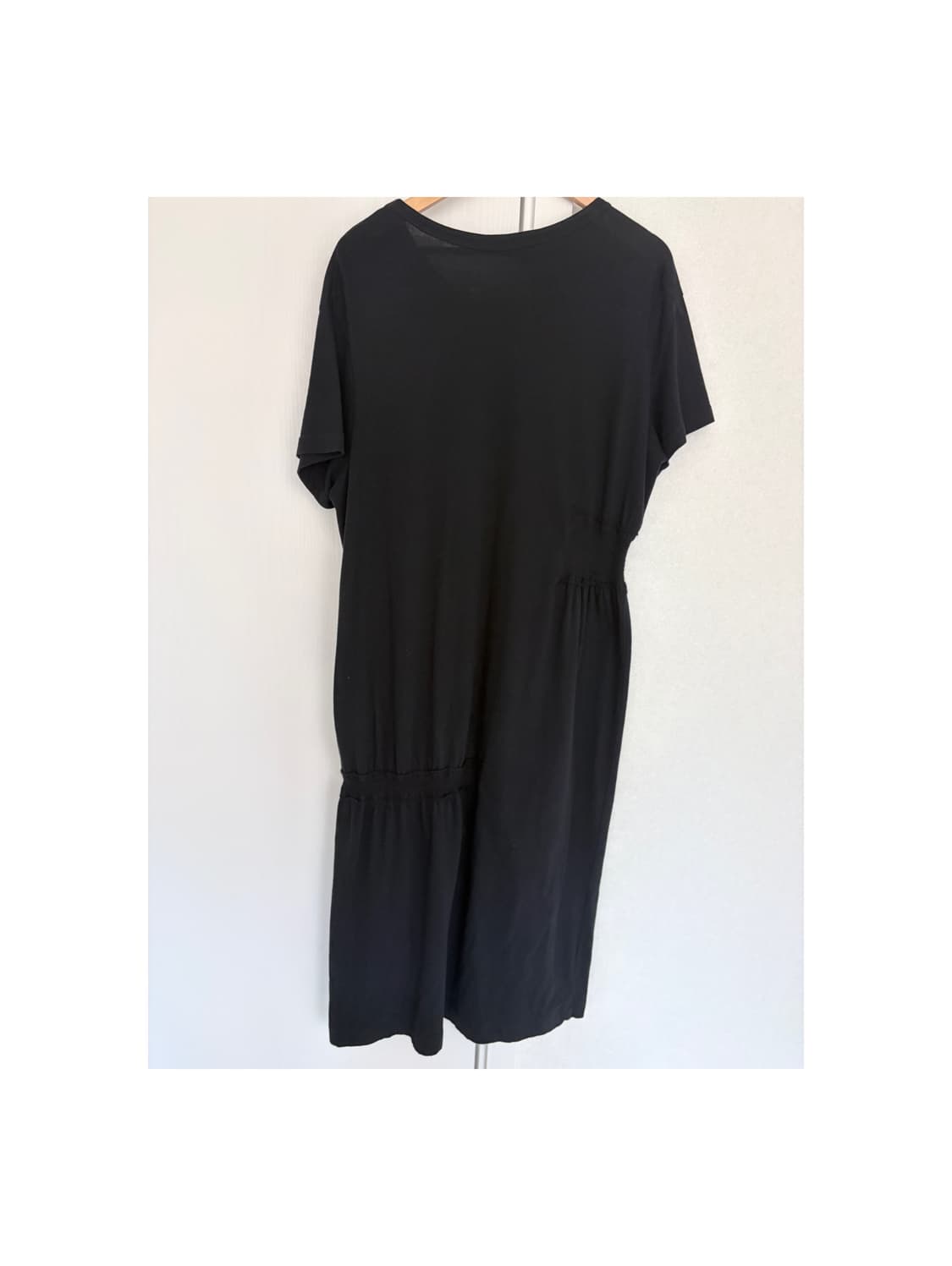 Y's 요지 야마모토 블랙 셔링 원피스 상품이미지5