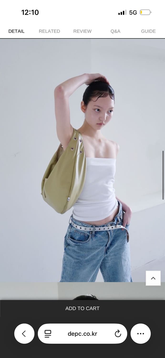 뎁크 DEPC 아일렛 레더백 EYELET LEATHER BAG - BUT 상품이미지5