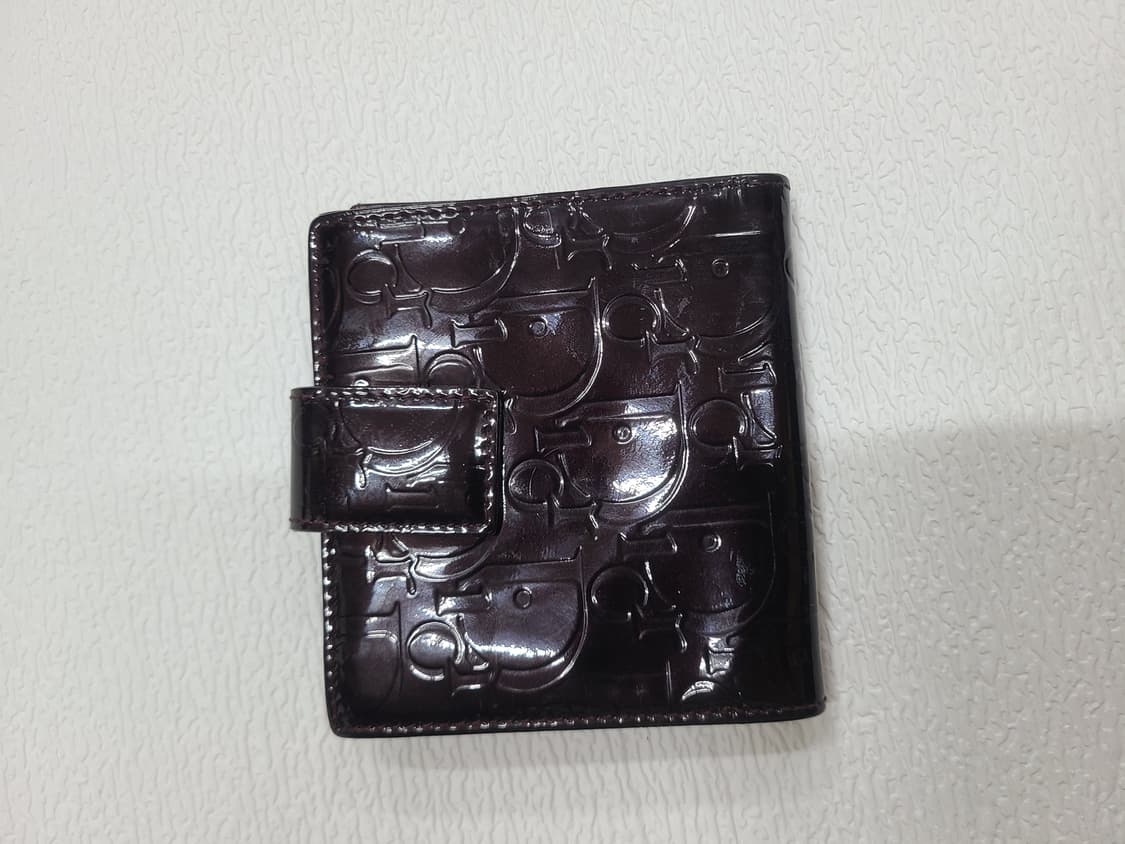 디올 Dior 반지갑 브라운 에나멜 상품이미지2