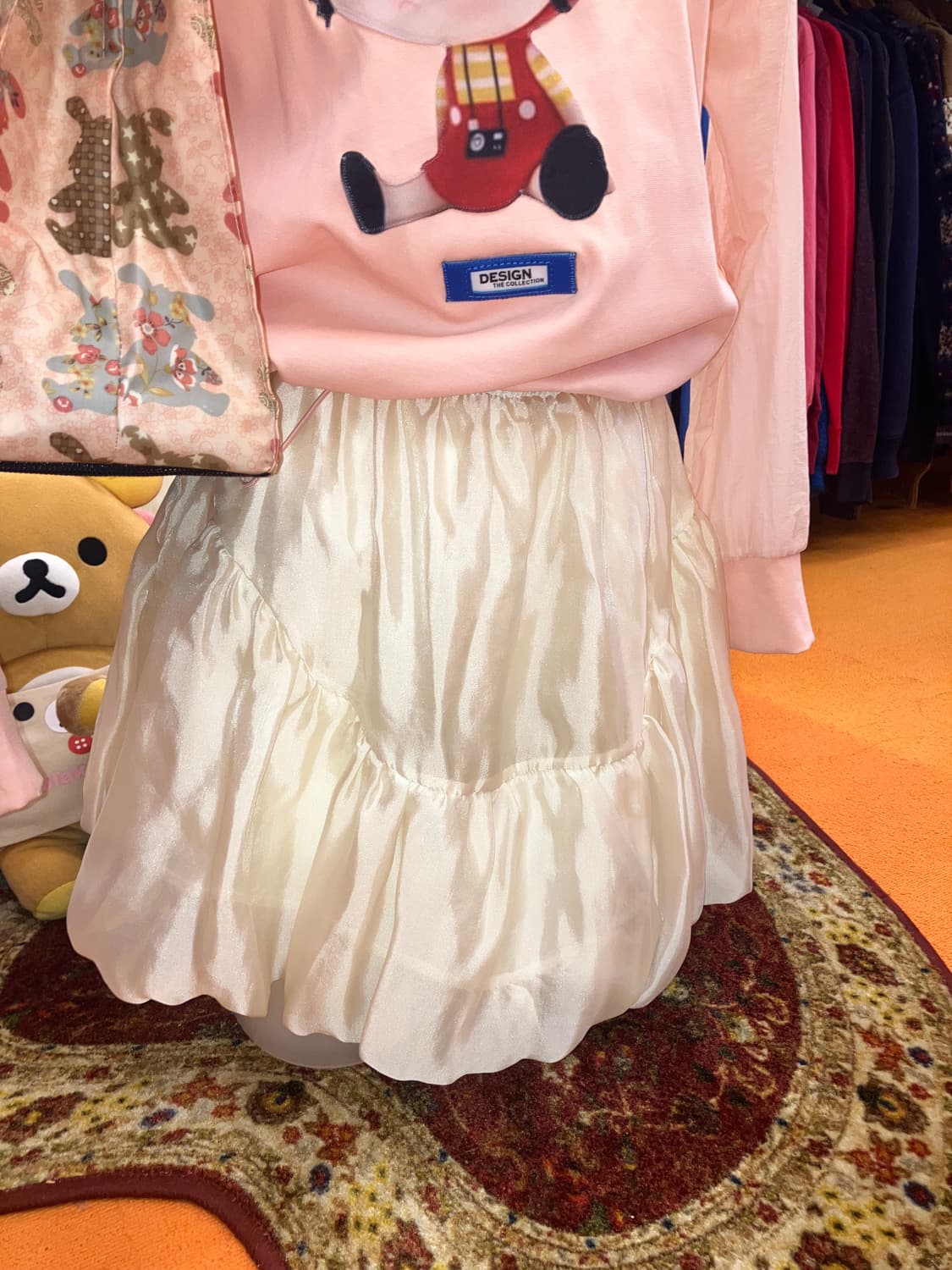 빈티지 아이보리 벌룬 스커트 상품이미지1