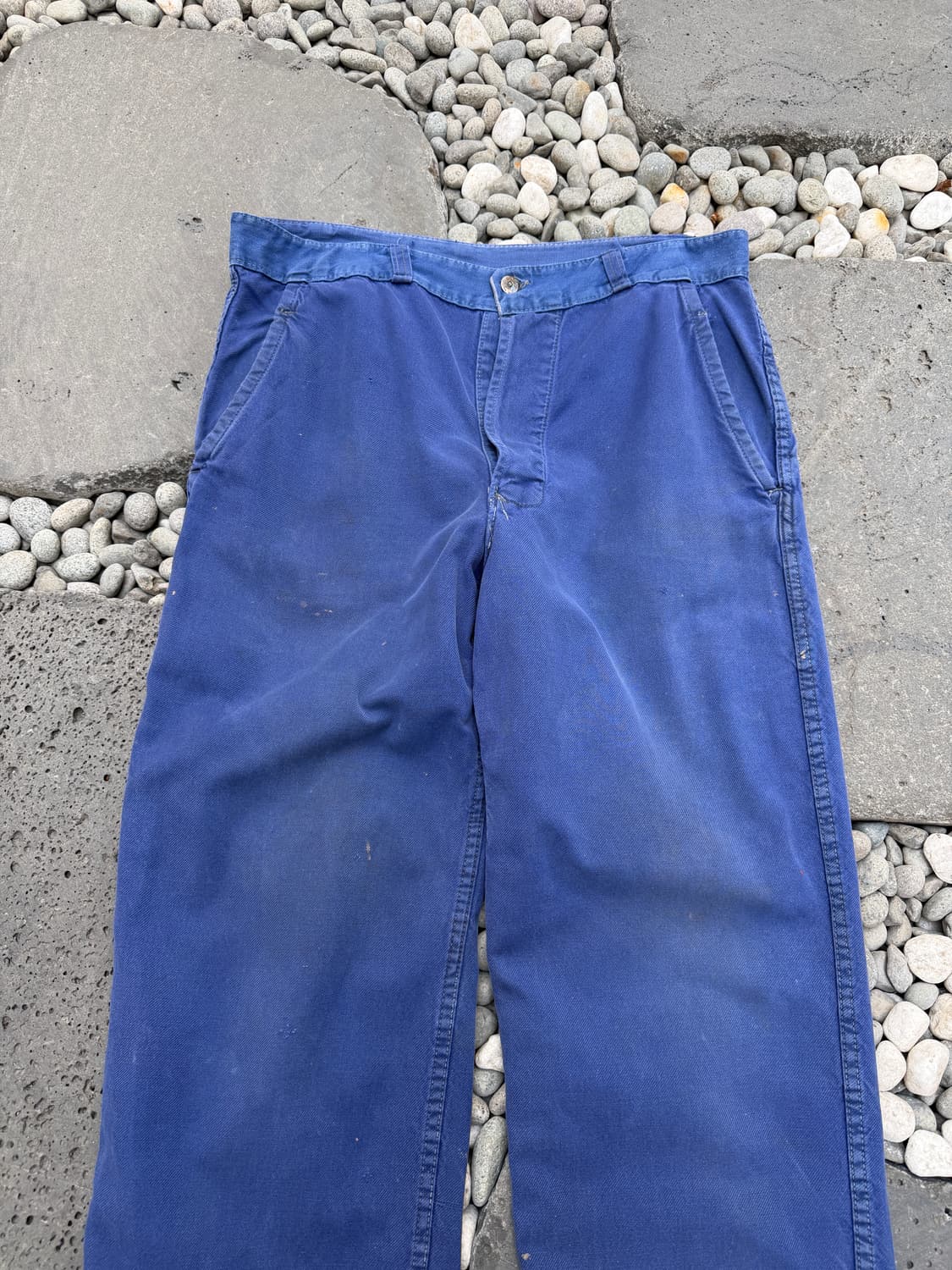 HARD WASHED FADED BLUE OLD 빈티지프렌치워크팬츠 상품이미지3