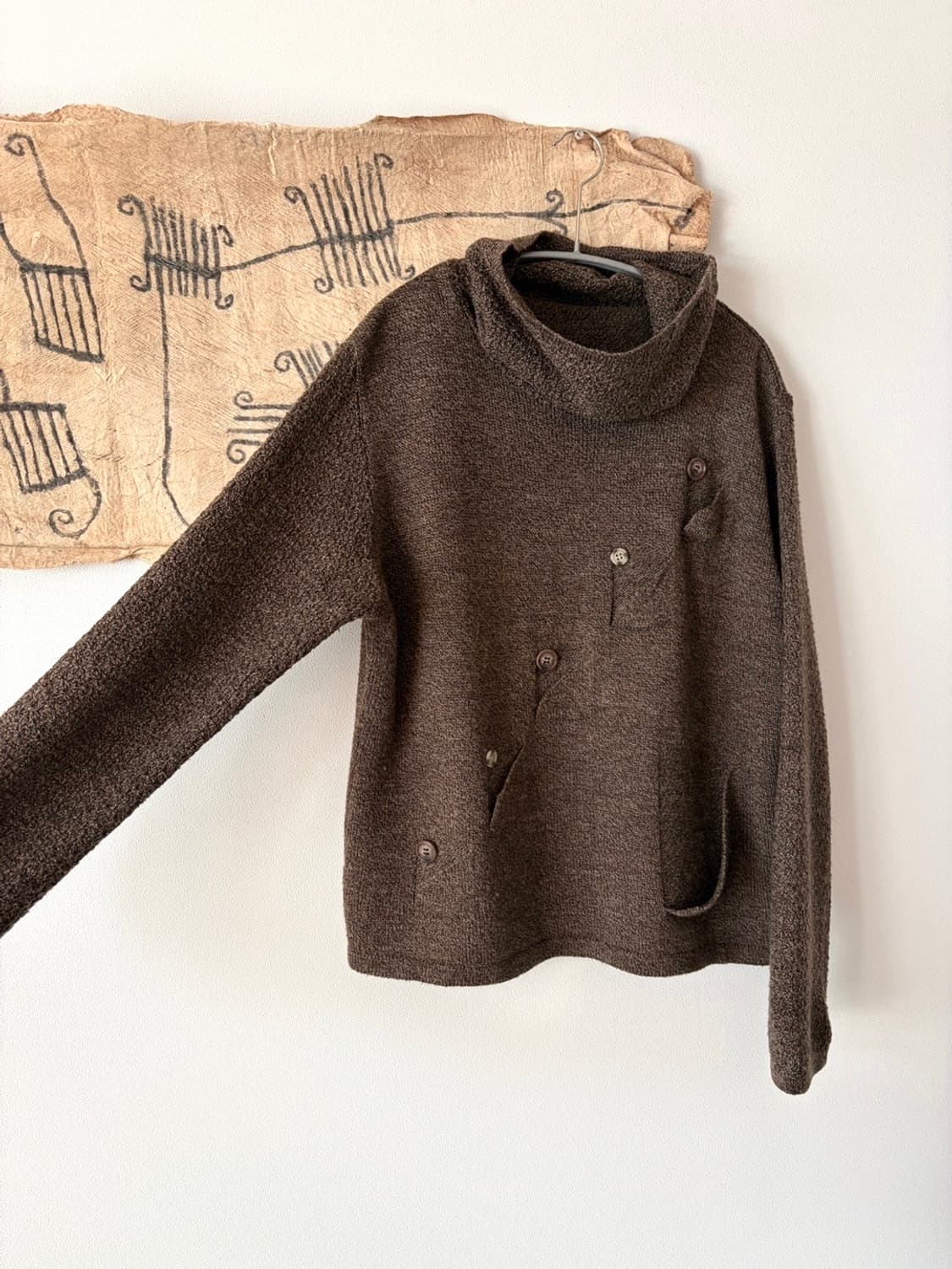 button point wide turtleneck knit 상품이미지8