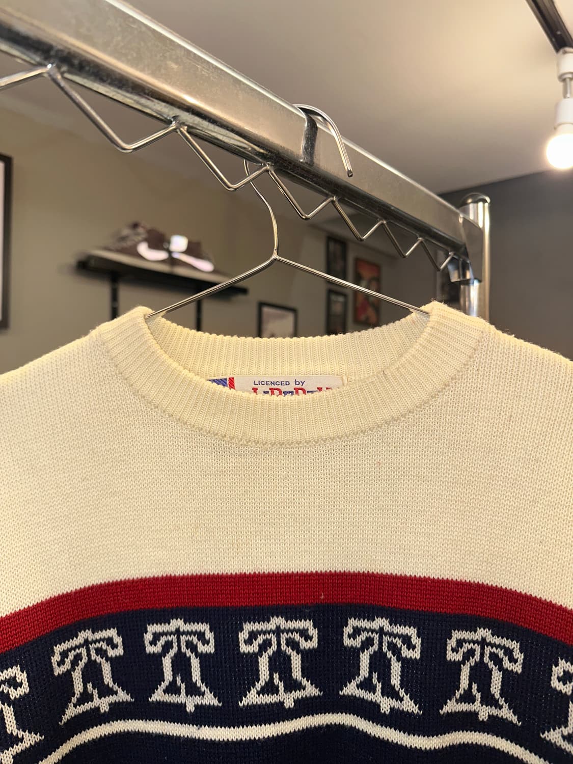 80‘s Liberty Bell ethnic pattern knit 상품이미지4