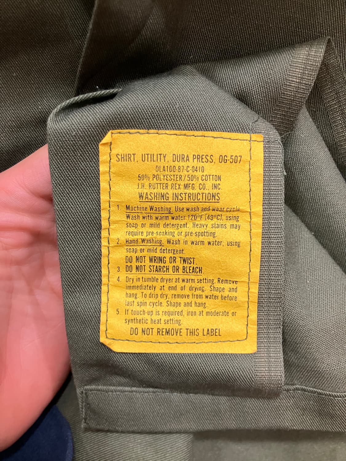 70s us army og 507 밀리터리 셔츠 상품이미지4