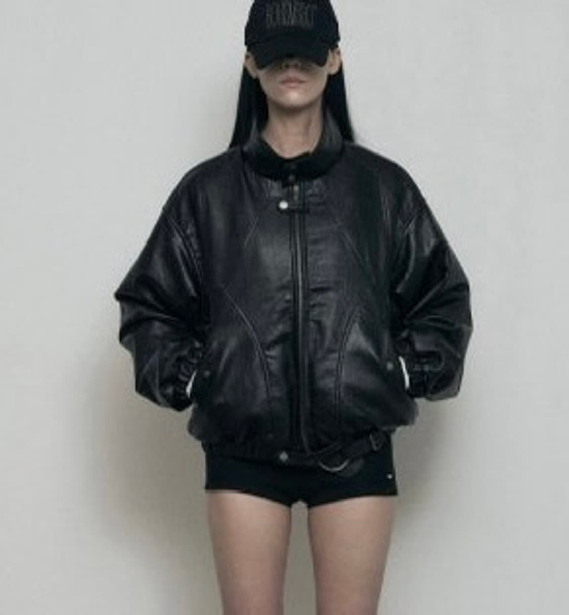 보헤미안서울 하이넥 레더자켓 3온스  상품이미지1