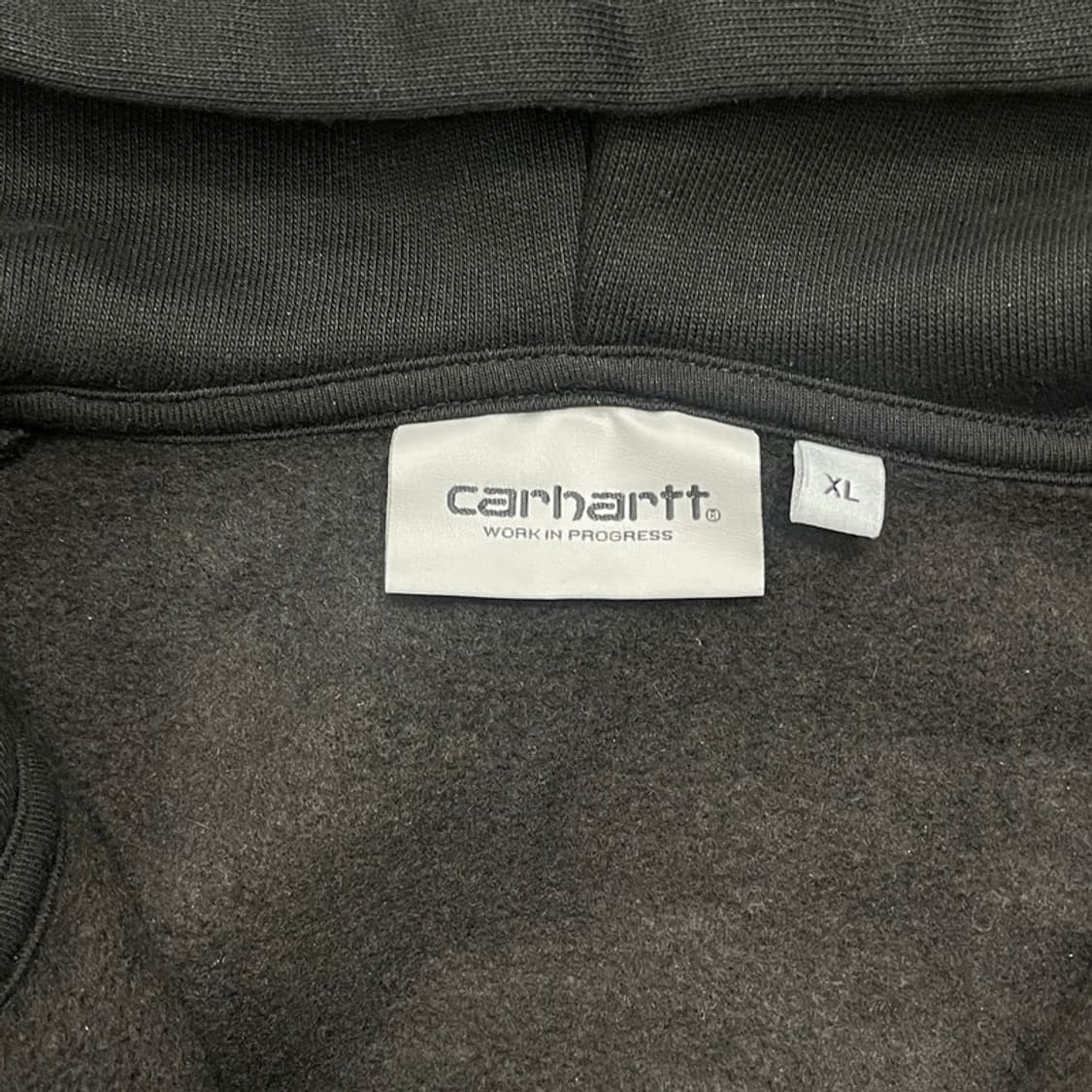CARHARTT 기모 후드 집업 블랙 XL 상품이미지3