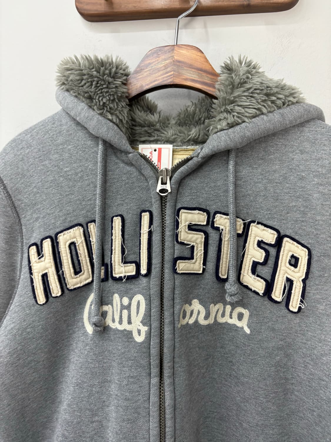 홀리스터 센터로고 울프죠 후드집업 A2875 상품이미지3