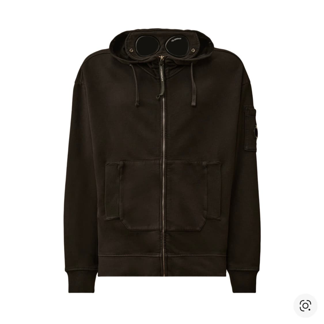 CP컴퍼니 브러쉬드&에머라이즈드 다이애그널 플리스 박시 고글 스웨트셔츠 상품이미지1