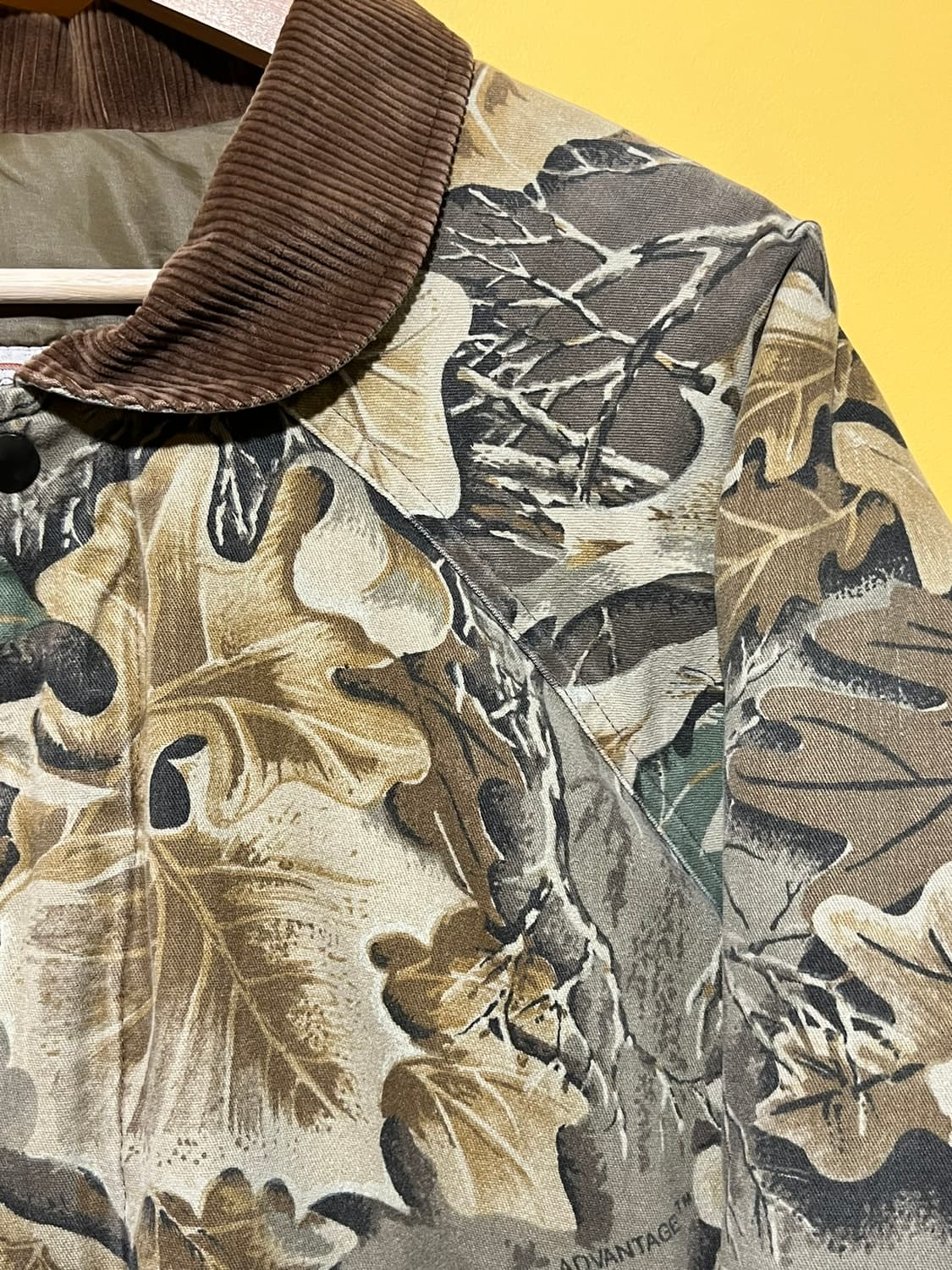 90's[2XL] USA 퀼팅 카모 봄버 빈티지 자켓 ADVANTAGE 상품이미지4