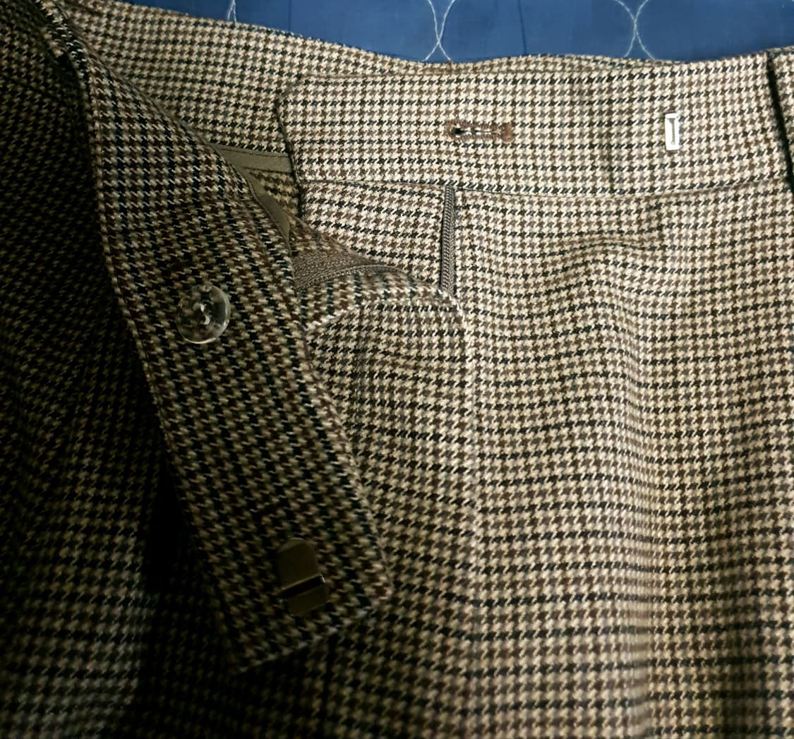 지오다노 우먼 하운드투스 핀턱 와이드핏 슬랙스 브라운 (28) 상품이미지3