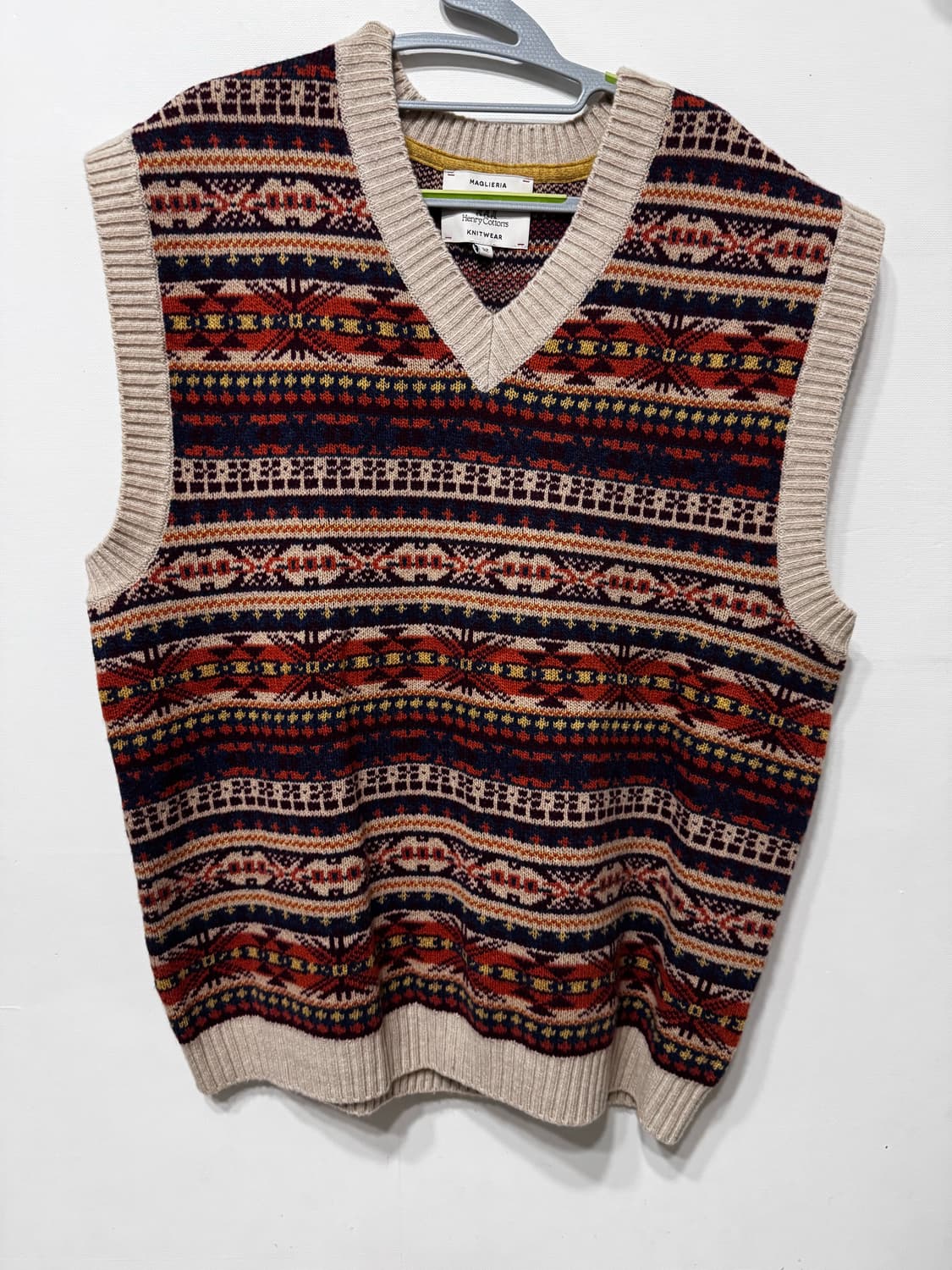 핸리 코튼 니트 베스트  상품이미지1